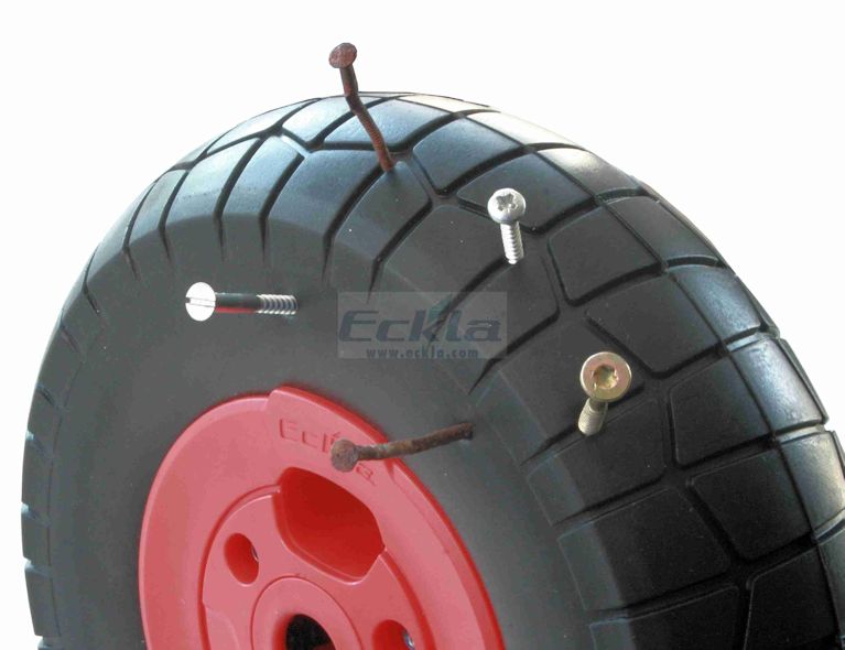 Ersatz-PU Rad mit Nagel klein Eckla Pannensicheres Rad