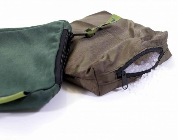Foto Bohnensack Detail mit Innensack und Granulat