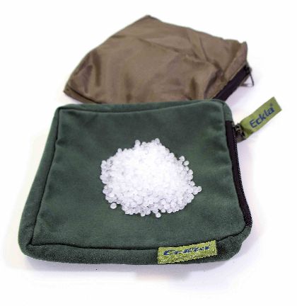 Eckla Foto Bohnensack Detail mit Granulat